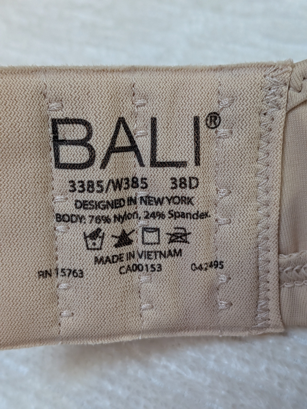 Bali Passion For Comfort Minimizer Underwire T-Shirt Bra 38D with Lace-Trim New - Picture 11 of 11